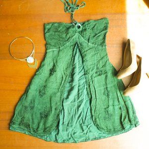 Green Halter Dress